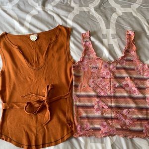 2 Bebe sleeveless shirts